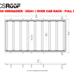 INEOS GRENADIER ACS ROOF FULL LENGTH PLATFORM RACK | 2024+